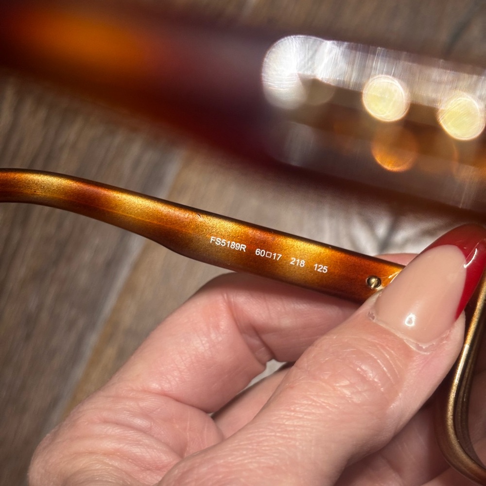 Fendi Elegant Brown tortoise shell Sunglasses with rhinestones Authentic - Picture 5 of 9